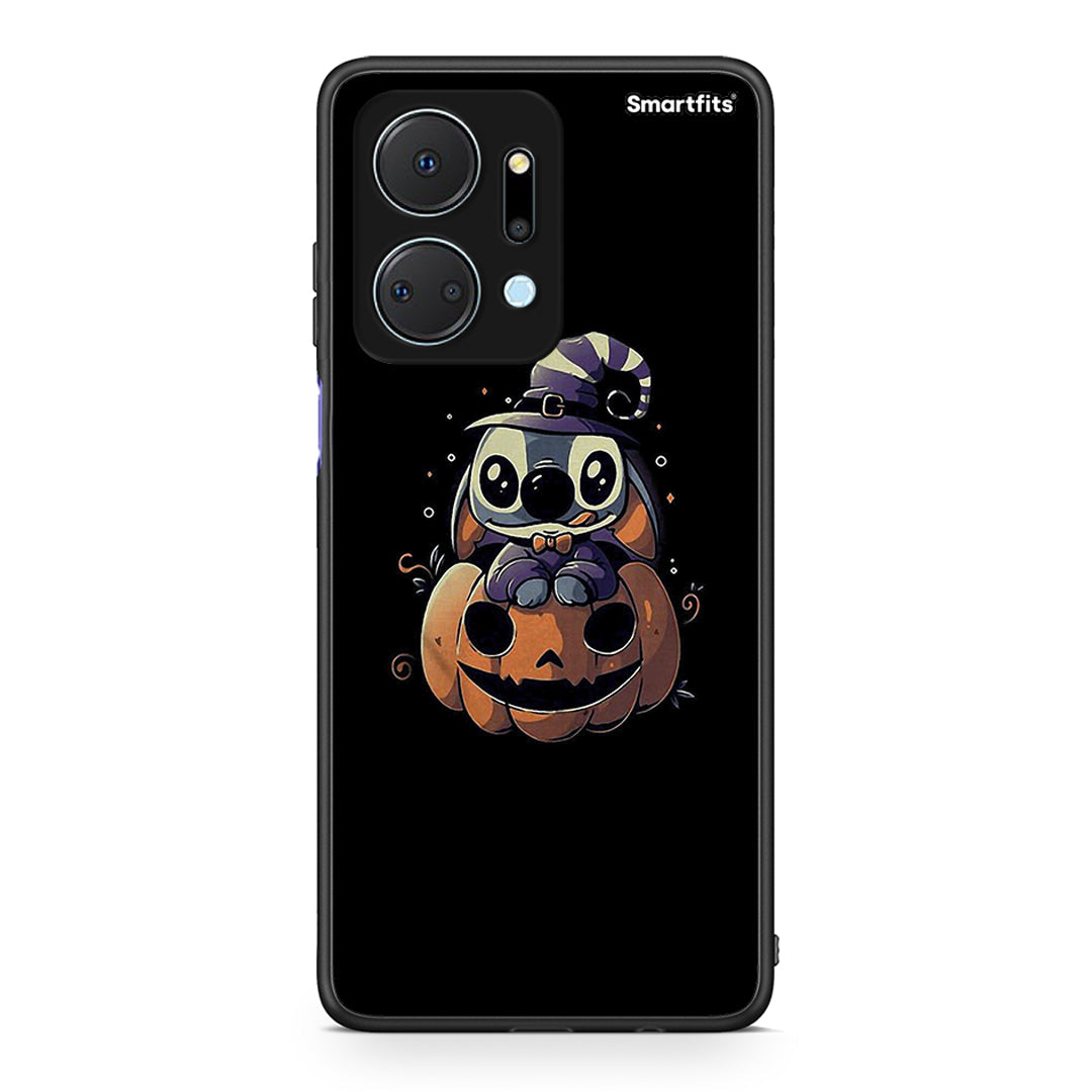 Honor X7a Halloween Stitch θήκη από τη Smartfits με σχέδιο στο πίσω μέρος και μαύρο περίβλημα | Smartphone case with colorful back and black bezels by Smartfits