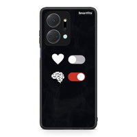 Thumbnail for Honor X7a Heart Vs Brain Θήκη Αγίου Βαλεντίνου από τη Smartfits με σχέδιο στο πίσω μέρος και μαύρο περίβλημα | Smartphone case with colorful back and black bezels by Smartfits