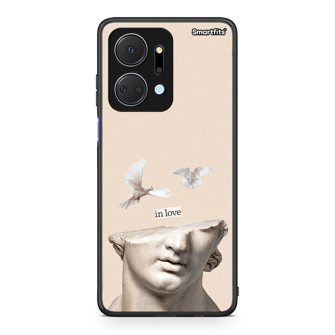 Honor X7a In Love θήκη από τη Smartfits με σχέδιο στο πίσω μέρος και μαύρο περίβλημα | Smartphone case with colorful back and black bezels by Smartfits