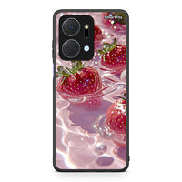 Thumbnail for Honor X7a Juicy Strawberries θήκη από τη Smartfits με σχέδιο στο πίσω μέρος και μαύρο περίβλημα | Smartphone case with colorful back and black bezels by Smartfits