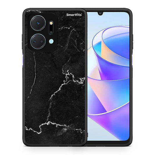 Θήκη Honor X7a Marble Black από τη Smartfits με σχέδιο στο πίσω μέρος και μαύρο περίβλημα | Honor X7a Marble Black case with colorful back and black bezels