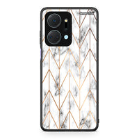 Thumbnail for 44 - Honor X7a Gold Geometric Marble case, cover, bumper