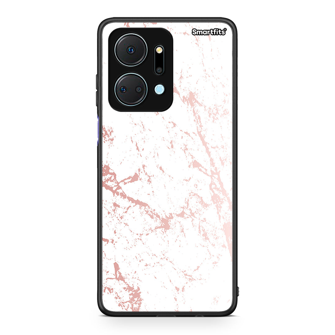 116 - Honor X7a Pink Splash Marble case, cover, bumper