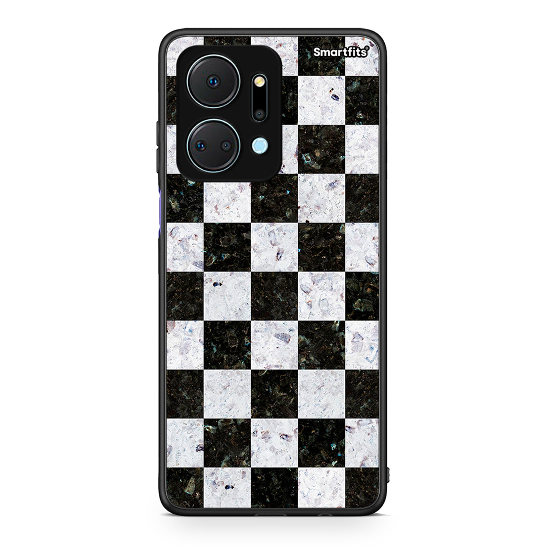 4 - Honor X7a Square Geometric Marble case, cover, bumper