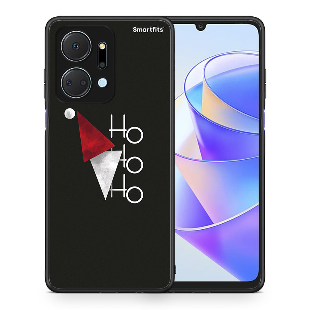 Θήκη Honor X7a Minimal Christmas από τη Smartfits με σχέδιο στο πίσω μέρος και μαύρο περίβλημα | Honor X7a Minimal Christmas case with colorful back and black bezels