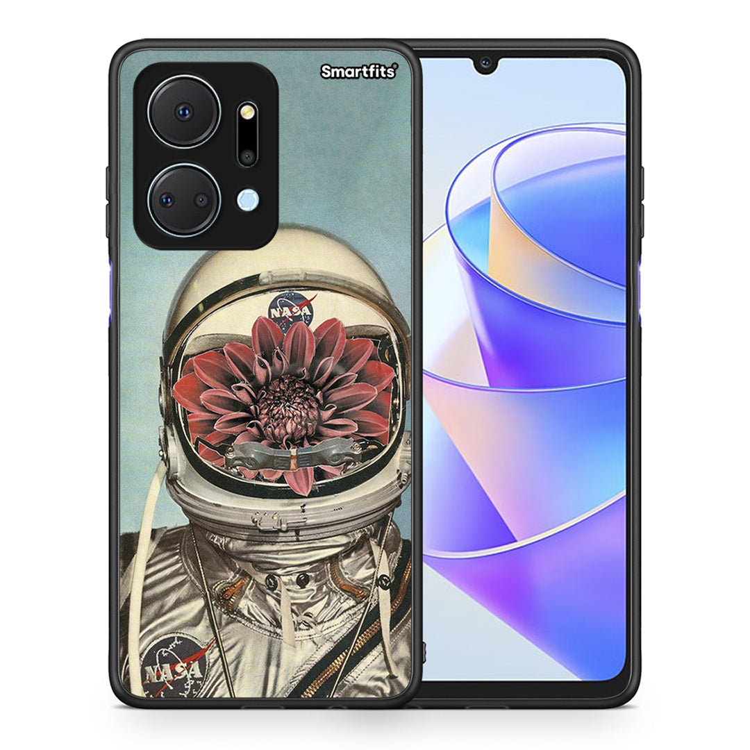 Θήκη Honor X7a Nasa Bloom από τη Smartfits με σχέδιο στο πίσω μέρος και μαύρο περίβλημα | Honor X7a Nasa Bloom case with colorful back and black bezels