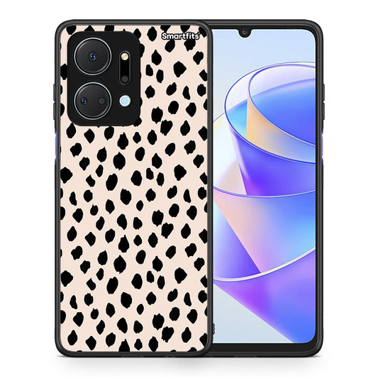Θήκη Honor X7a New Polka Dots από τη Smartfits με σχέδιο στο πίσω μέρος και μαύρο περίβλημα | Honor X7a New Polka Dots case with colorful back and black bezels
