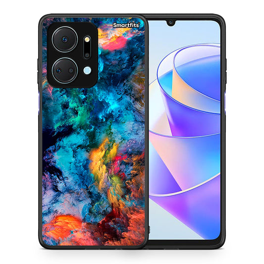 Θήκη Honor X7a Crayola Paint από τη Smartfits με σχέδιο στο πίσω μέρος και μαύρο περίβλημα | Honor X7a Crayola Paint case with colorful back and black bezels