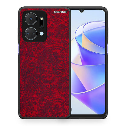 Θήκη Honor X7a Paisley Cashmere από τη Smartfits με σχέδιο στο πίσω μέρος και μαύρο περίβλημα | Honor X7a Paisley Cashmere case with colorful back and black bezels
