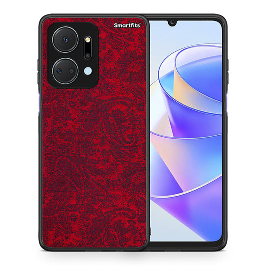 Θήκη Honor X7a Paisley Cashmere από τη Smartfits με σχέδιο στο πίσω μέρος και μαύρο περίβλημα | Honor X7a Paisley Cashmere case with colorful back and black bezels