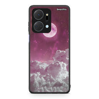Thumbnail for Honor X7a Pink Moon Θήκη από τη Smartfits με σχέδιο στο πίσω μέρος και μαύρο περίβλημα | Smartphone case with colorful back and black bezels by Smartfits