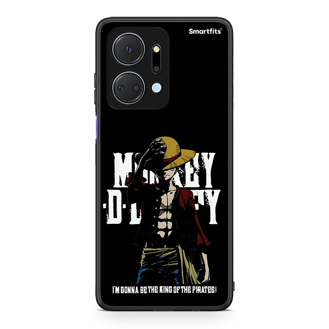 Honor X7a Pirate King θήκη από τη Smartfits με σχέδιο στο πίσω μέρος και μαύρο περίβλημα | Smartphone case with colorful back and black bezels by Smartfits