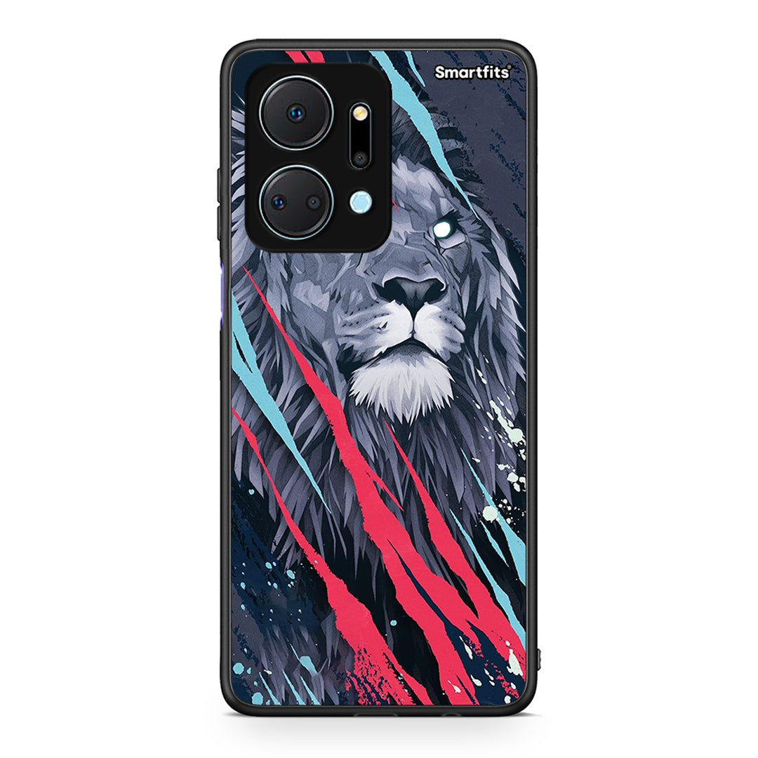 4 - Honor X7a Lion Designer PopArt case, cover, bumper