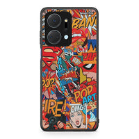 Thumbnail for Honor X7a PopArt OMG θήκη από τη Smartfits με σχέδιο στο πίσω μέρος και μαύρο περίβλημα | Smartphone case with colorful back and black bezels by Smartfits