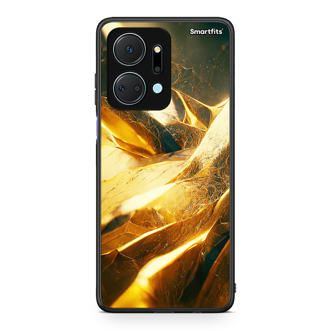 Honor X7a Real Gold θήκη από τη Smartfits με σχέδιο στο πίσω μέρος και μαύρο περίβλημα | Smartphone case with colorful back and black bezels by Smartfits