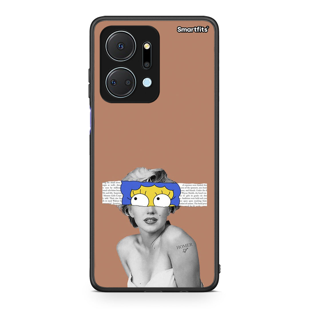 Honor X7a Sim Merilyn θήκη από τη Smartfits με σχέδιο στο πίσω μέρος και μαύρο περίβλημα | Smartphone case with colorful back and black bezels by Smartfits