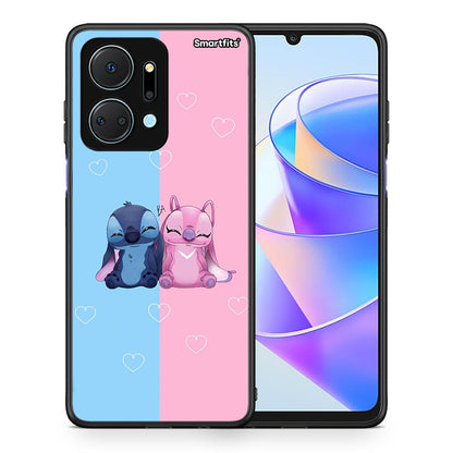 Θήκη Honor X7a Stitch And Angel από τη Smartfits με σχέδιο στο πίσω μέρος και μαύρο περίβλημα | Honor X7a Stitch And Angel case with colorful back and black bezels