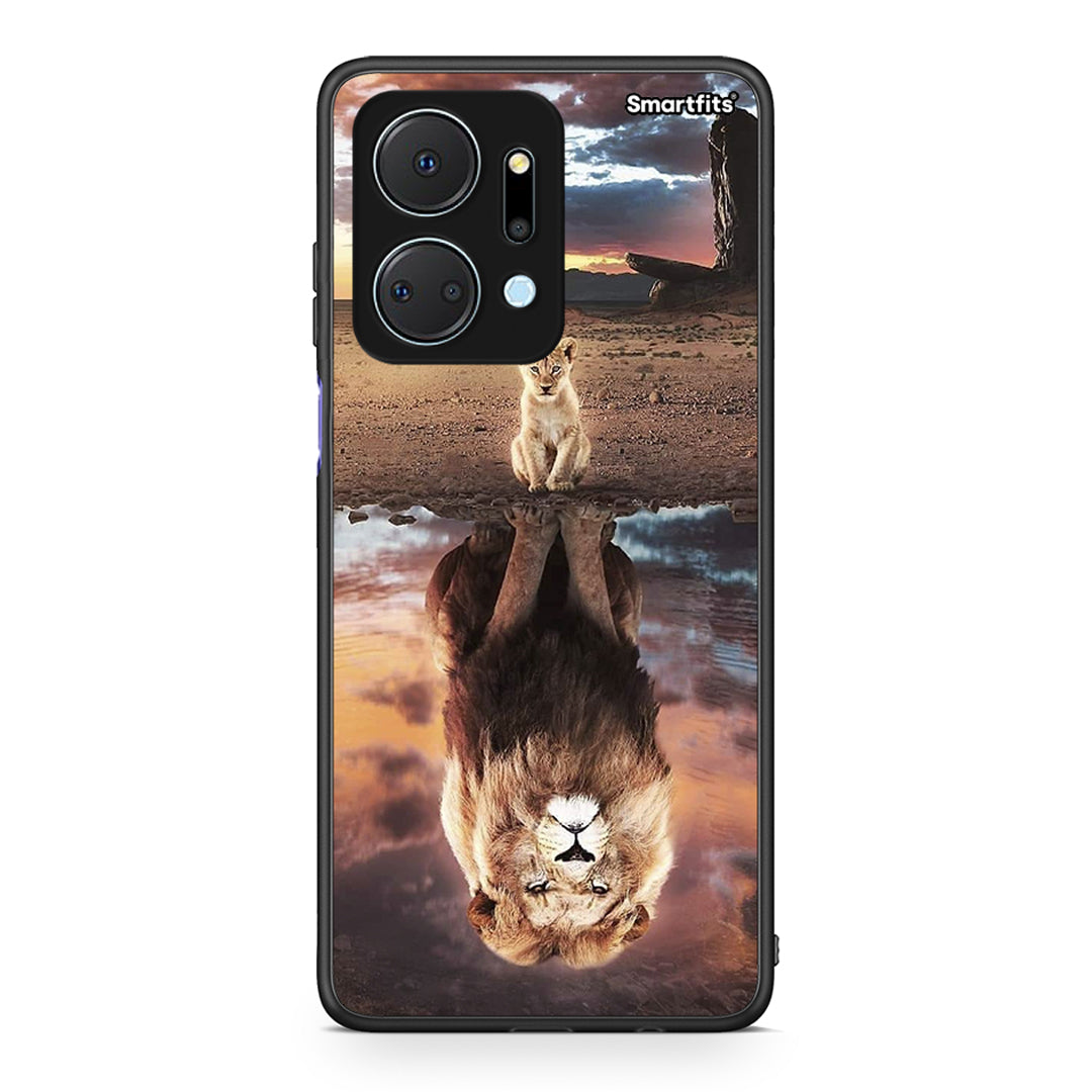 Honor X7a Sunset Dreams Θήκη Αγίου Βαλεντίνου από τη Smartfits με σχέδιο στο πίσω μέρος και μαύρο περίβλημα | Smartphone case with colorful back and black bezels by Smartfits