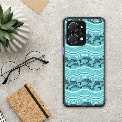 Swimming Dolphins - Honor X7a θήκη
