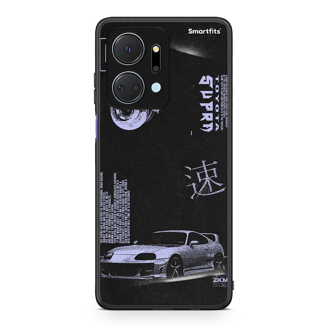 Honor X7a Tokyo Drift Θήκη Αγίου Βαλεντίνου από τη Smartfits με σχέδιο στο πίσω μέρος και μαύρο περίβλημα | Smartphone case with colorful back and black bezels by Smartfits