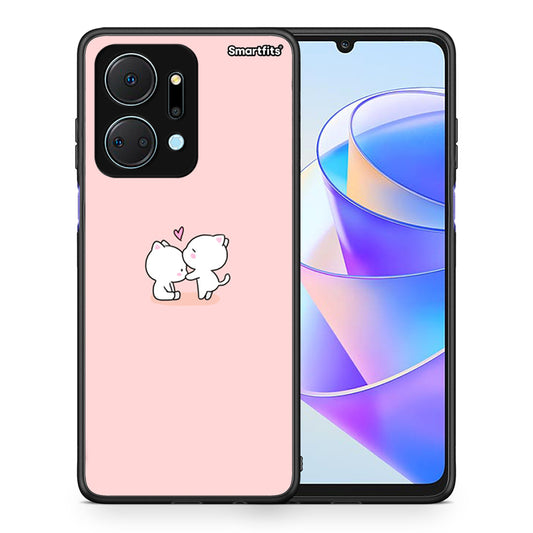 Θήκη Honor X7a Love Valentine από τη Smartfits με σχέδιο στο πίσω μέρος και μαύρο περίβλημα | Honor X7a Love Valentine case with colorful back and black bezels