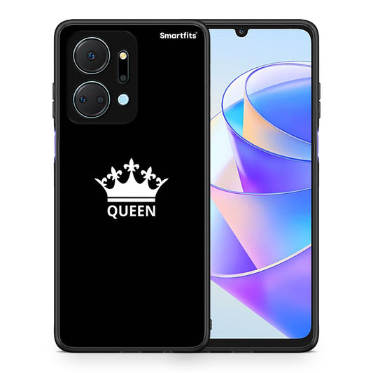 Θήκη Honor X7a Queen Valentine από τη Smartfits με σχέδιο στο πίσω μέρος και μαύρο περίβλημα | Honor X7a Queen Valentine case with colorful back and black bezels