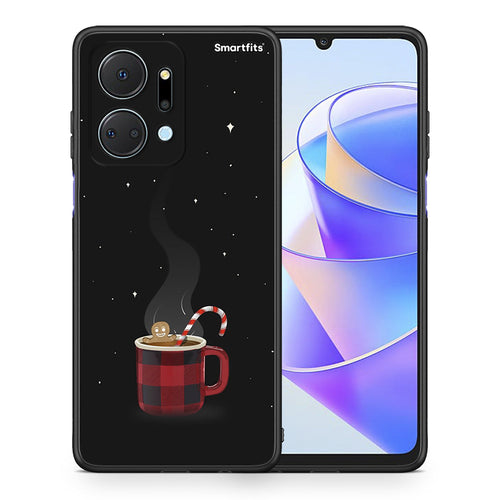Θήκη Honor X7a Xmas Bathing από τη Smartfits με σχέδιο στο πίσω μέρος και μαύρο περίβλημα | Honor X7a Xmas Bathing case with colorful back and black bezels