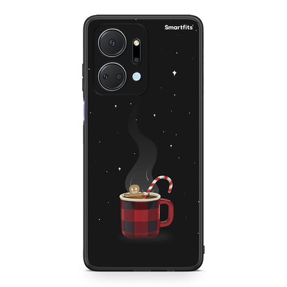 Honor X7a Xmas Bathing θήκη από τη Smartfits με σχέδιο στο πίσω μέρος και μαύρο περίβλημα | Smartphone case with colorful back and black bezels by Smartfits