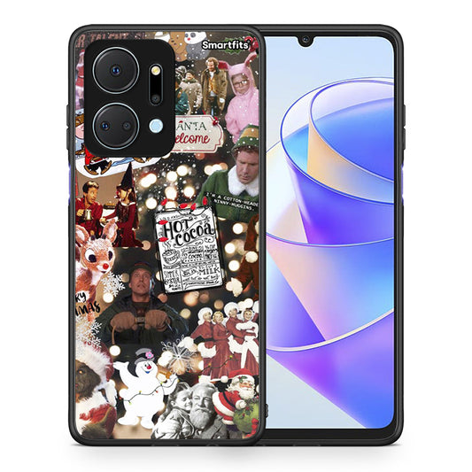 Θήκη Honor X7a Xmas Movies από τη Smartfits με σχέδιο στο πίσω μέρος και μαύρο περίβλημα | Honor X7a Xmas Movies case with colorful back and black bezels