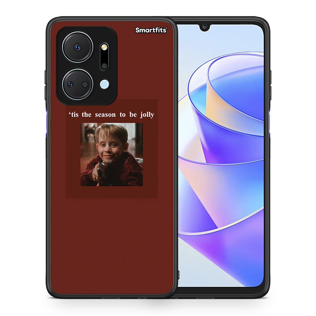 Θήκη Honor X7a Xmas Ultimate Spirit από τη Smartfits με σχέδιο στο πίσω μέρος και μαύρο περίβλημα | Honor X7a Xmas Ultimate Spirit case with colorful back and black bezels