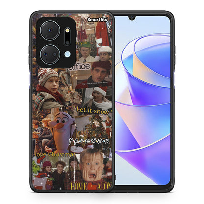 Θήκη Honor X7a Xmas Wishes από τη Smartfits με σχέδιο στο πίσω μέρος και μαύρο περίβλημα | Honor X7a Xmas Wishes case with colorful back and black bezels