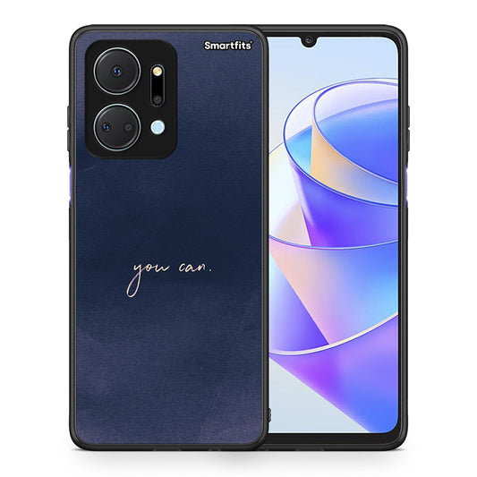 Θήκη Honor X7a You Can από τη Smartfits με σχέδιο στο πίσω μέρος και μαύρο περίβλημα | Honor X7a You Can case with colorful back and black bezels
