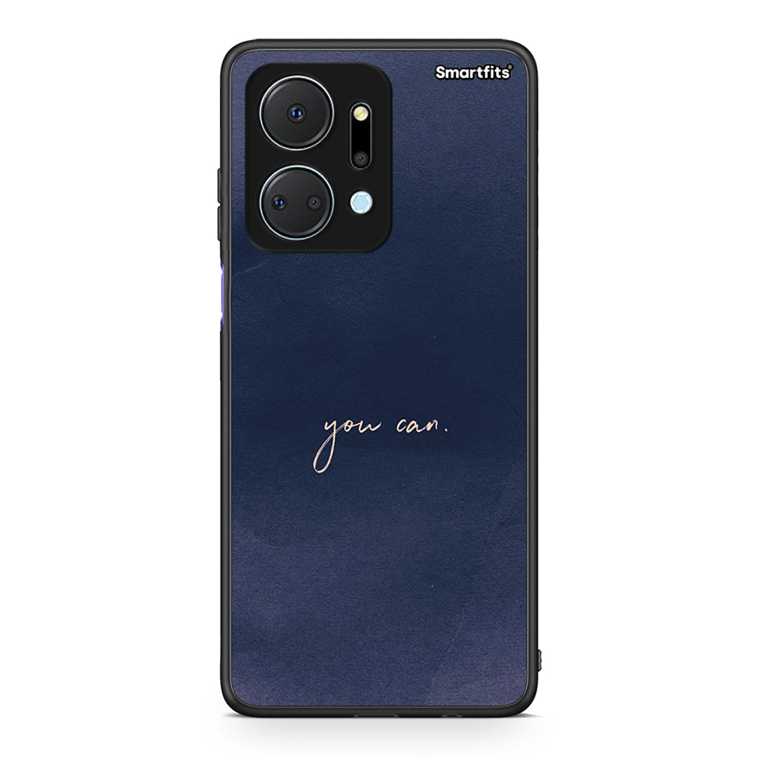 Honor X7a You Can θήκη από τη Smartfits με σχέδιο στο πίσω μέρος και μαύρο περίβλημα | Smartphone case with colorful back and black bezels by Smartfits