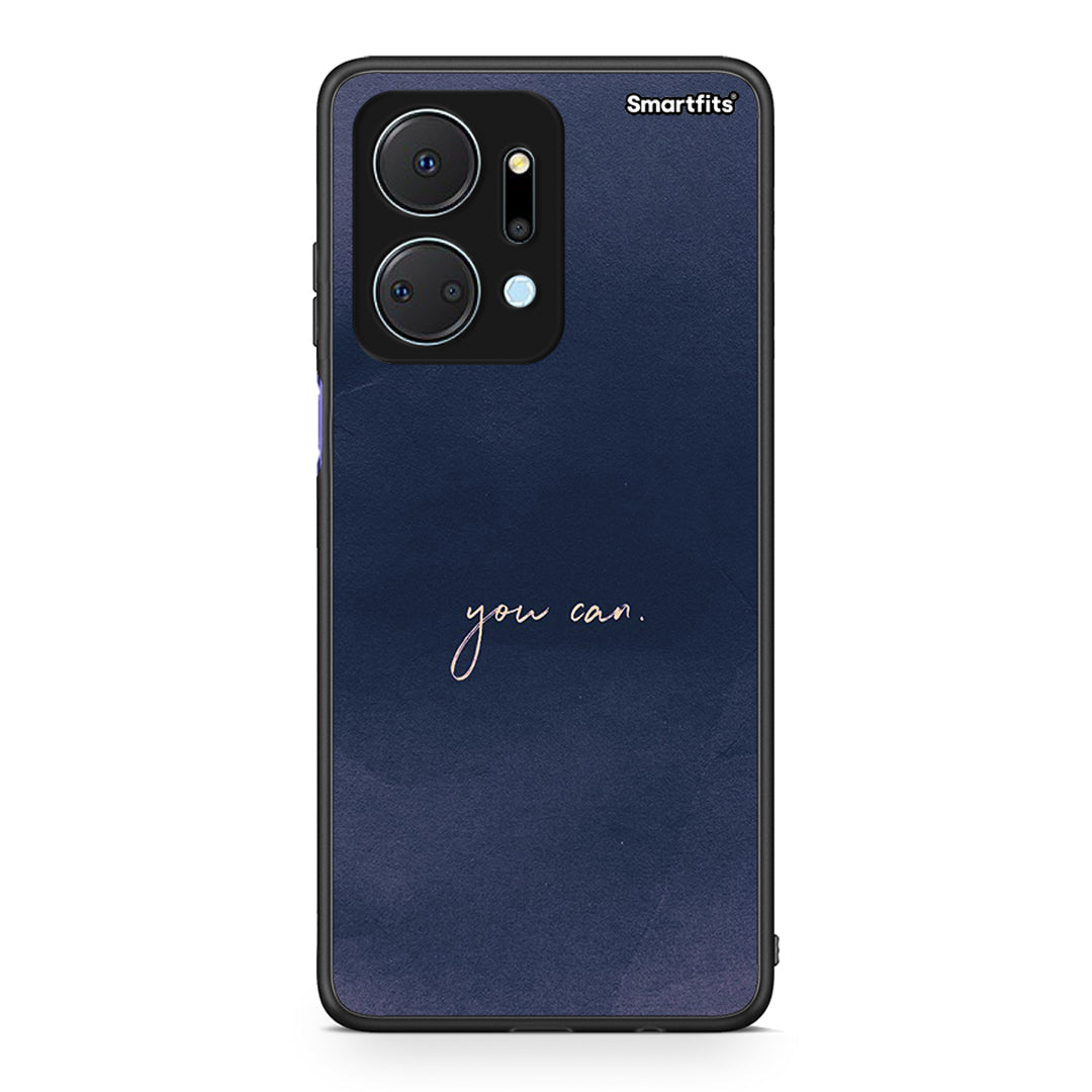 Honor X7a You Can θήκη από τη Smartfits με σχέδιο στο πίσω μέρος και μαύρο περίβλημα | Smartphone case with colorful back and black bezels by Smartfits