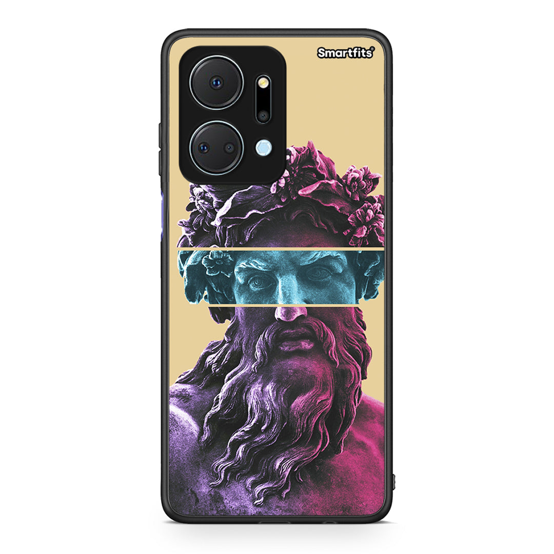 Honor X7a Zeus Art Θήκη Αγίου Βαλεντίνου από τη Smartfits με σχέδιο στο πίσω μέρος και μαύρο περίβλημα | Smartphone case with colorful back and black bezels by Smartfits