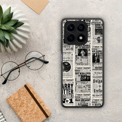 Θήκη Honor X8a Harry Paper από τη Smartfits με σχέδιο στο πίσω μέρος και μαύρο περίβλημα | Honor X8a Harry Paper Case with Colorful Back and Black Bezels