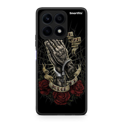 Θήκη Honor X8a Judge By God από τη Smartfits με σχέδιο στο πίσω μέρος και μαύρο περίβλημα | Honor X8a Judge By God Case with Colorful Back and Black Bezels