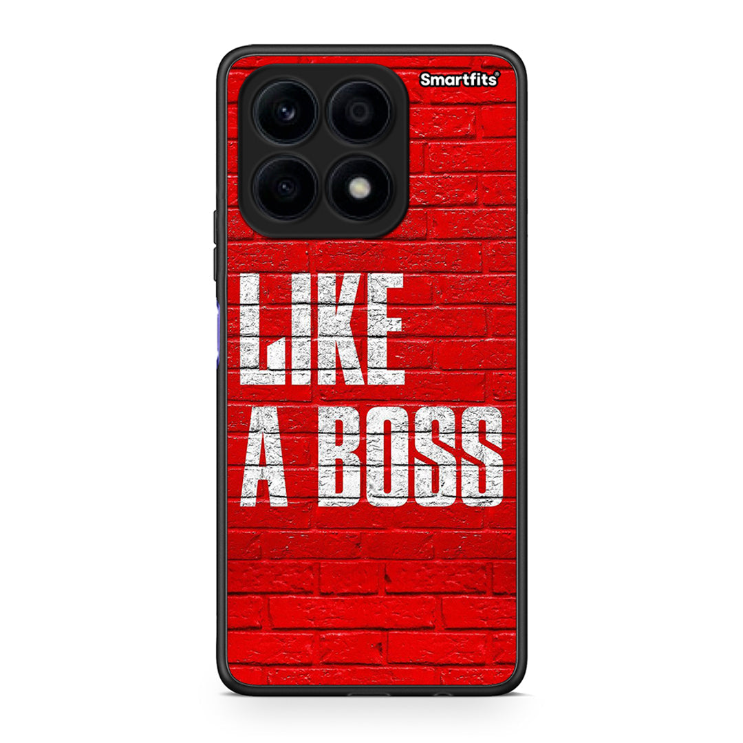 Θήκη Honor X8a Like A Boss από τη Smartfits με σχέδιο στο πίσω μέρος και μαύρο περίβλημα | Honor X8a Like A Boss Case with Colorful Back and Black Bezels