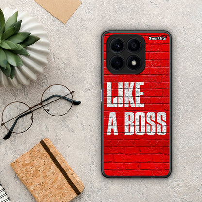 Θήκη Honor X8a Like A Boss από τη Smartfits με σχέδιο στο πίσω μέρος και μαύρο περίβλημα | Honor X8a Like A Boss Case with Colorful Back and Black Bezels