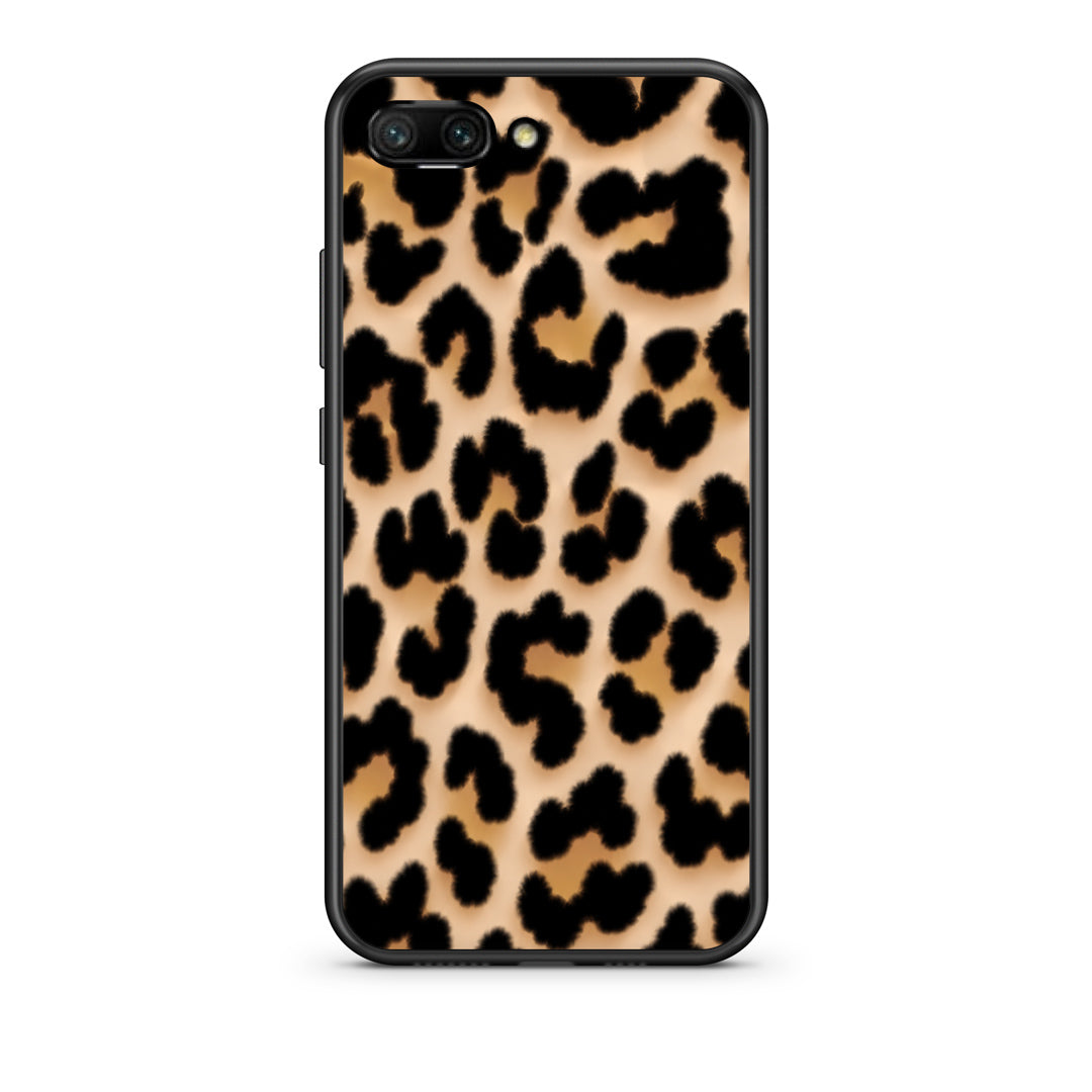 Θήκη Honor 10 Leopard Print Tan Large από τη Smartfits με σχέδιο στο πίσω μέρος και μαύρο περίβλημα | Honor 10 Leopard Print Tan Large case with colorful back and black bezels