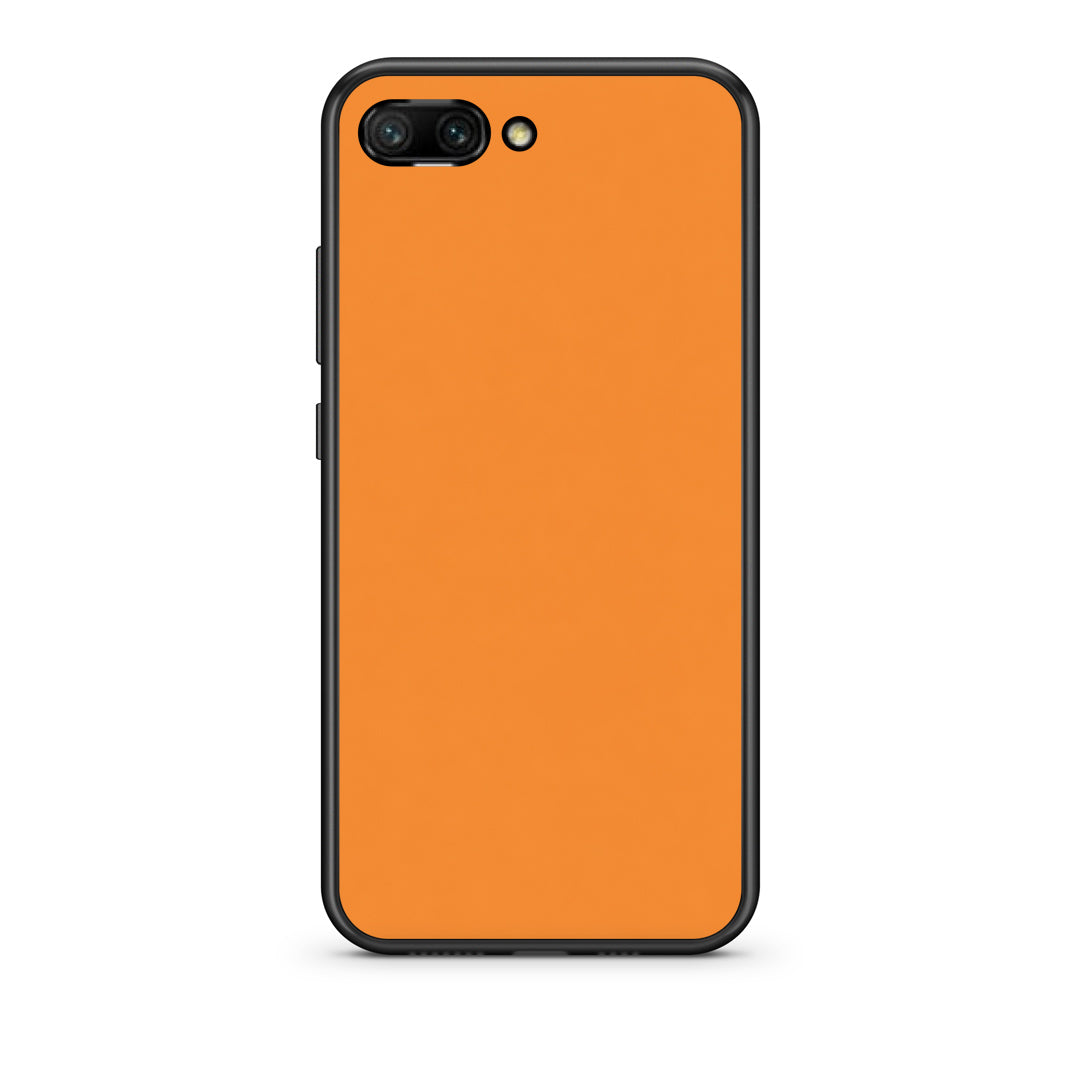 Θήκη Honor 10 Tangerine Orange από τη Smartfits με σχέδιο στο πίσω μέρος και μαύρο περίβλημα | Honor 10 Tangerine Orange case with colorful back and black bezels