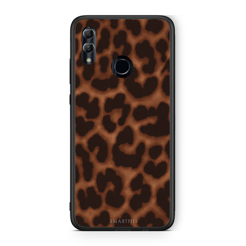 Θήκη Honor 10 Lite Leopard Print Dark Brown από τη Smartfits με σχέδιο στο πίσω μέρος και μαύρο περίβλημα | Honor 10 Lite Leopard Print Dark Brown case with colorful back and black bezels