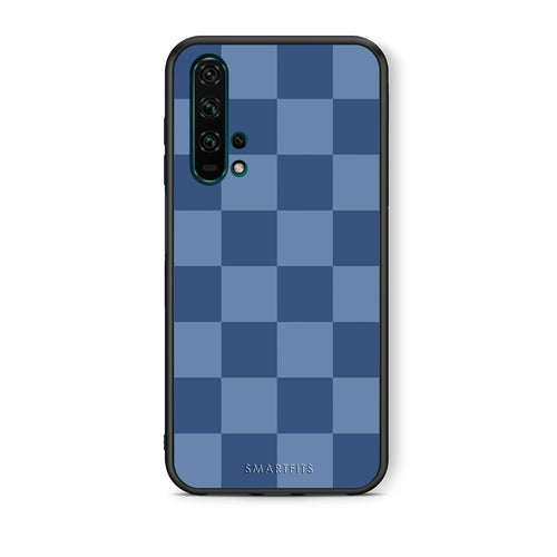 Θήκη Honor 20 Pro Denim Blue Checkerboard από τη Smartfits με σχέδιο στο πίσω μέρος και μαύρο περίβλημα | Honor 20 Pro Denim Blue Checkerboard case with colorful back and black bezels