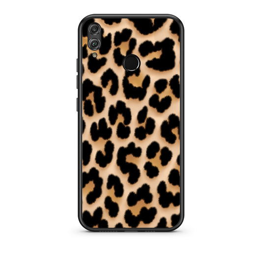 Θήκη Honor 8x Leopard Print Tan Large από τη Smartfits με σχέδιο στο πίσω μέρος και μαύρο περίβλημα | Honor 8x Leopard Print Tan Large case with colorful back and black bezels