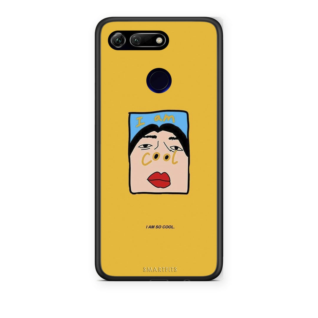 Θήκη Honor View 20 So Cool από τη Smartfits με σχέδιο στο πίσω μέρος και μαύρο περίβλημα | Honor View 20 So Cool case with colorful back and black bezels