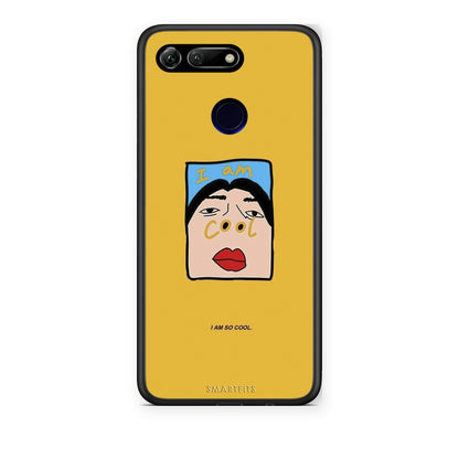 Θήκη Honor View 20 So Cool από τη Smartfits με σχέδιο στο πίσω μέρος και μαύρο περίβλημα | Honor View 20 So Cool case with colorful back and black bezels