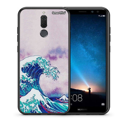 Θήκη Huawei Mate 10 Lite Blue Waves από τη Smartfits με σχέδιο στο πίσω μέρος και μαύρο περίβλημα | Huawei Mate 10 Lite Blue Waves case with colorful back and black bezels