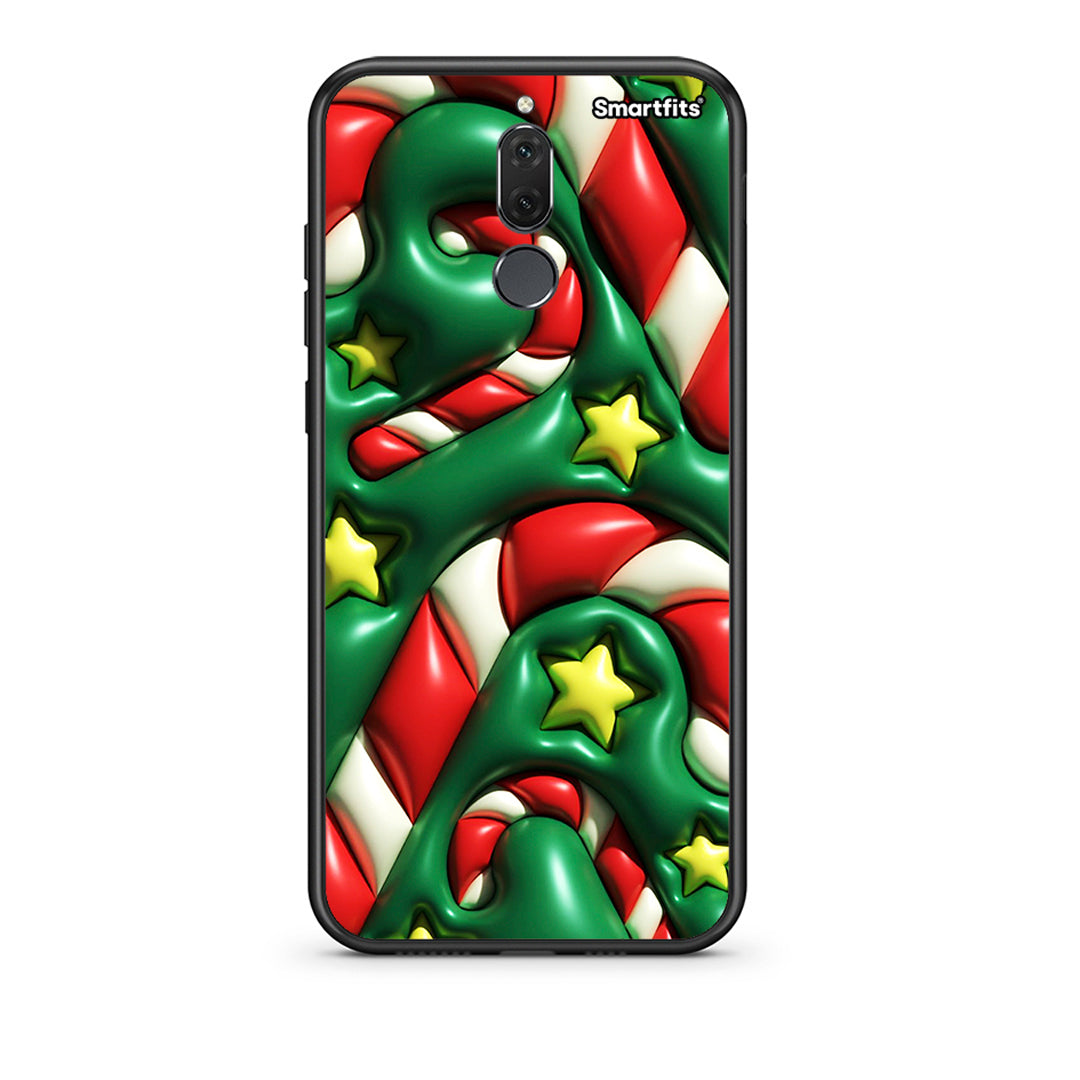 huawei mate 10 lite Christmas Bubbles θήκη από τη Smartfits με σχέδιο στο πίσω μέρος και μαύρο περίβλημα | Smartphone case with colorful back and black bezels by Smartfits