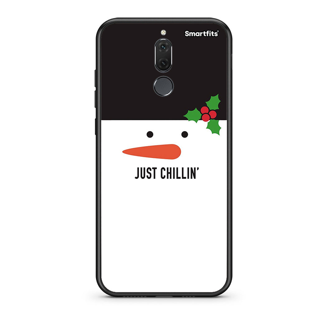 huawei mate 10 lite Christmas Chillin θήκη από τη Smartfits με σχέδιο στο πίσω μέρος και μαύρο περίβλημα | Smartphone case with colorful back and black bezels by Smartfits