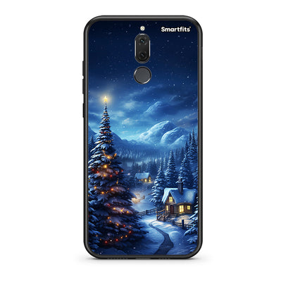 huawei mate 10 lite Christmas Scenery θήκη από τη Smartfits με σχέδιο στο πίσω μέρος και μαύρο περίβλημα | Smartphone case with colorful back and black bezels by Smartfits